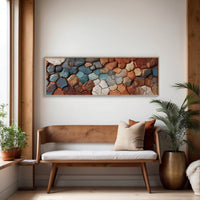 Cracked Earth Mosaic in Desert Tones