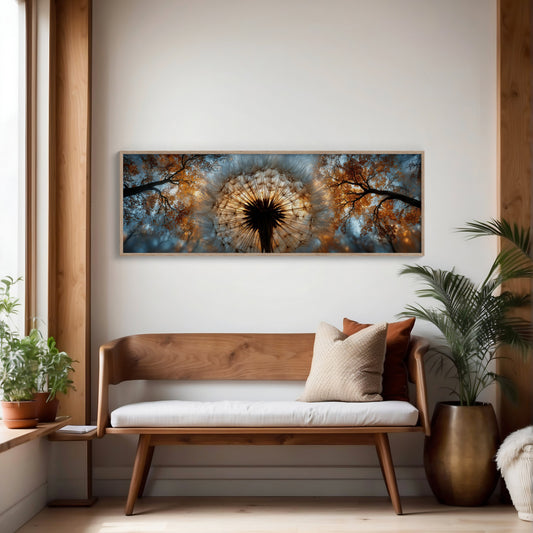 Dandelion Halo In Autumn Light