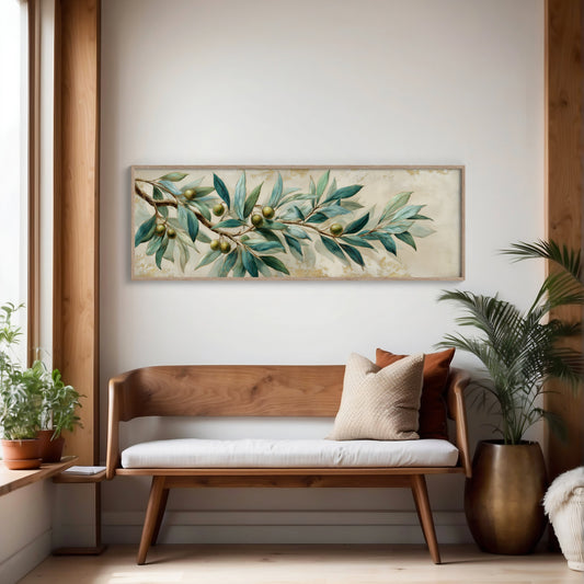 Olive Branch In Soft Mediterranean Light