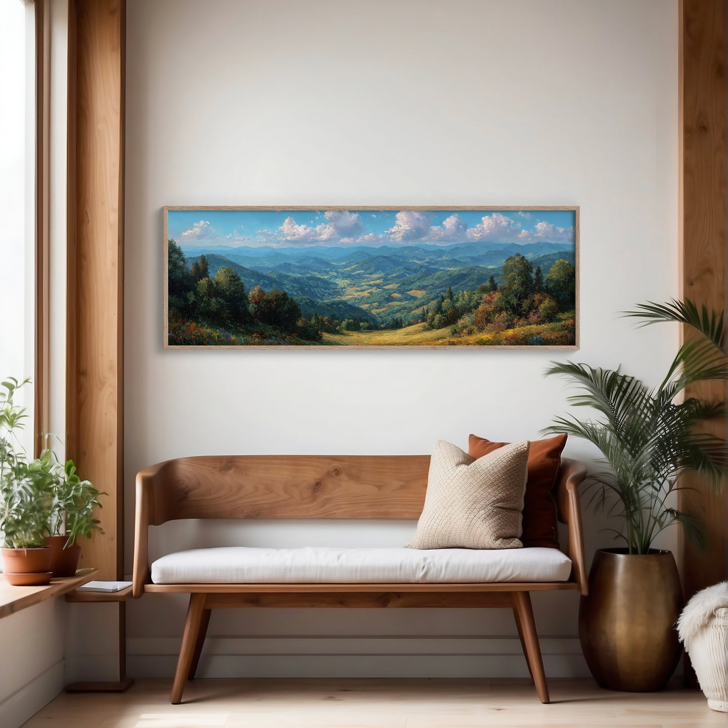 Sunlit Valley Beneath Endless Blue