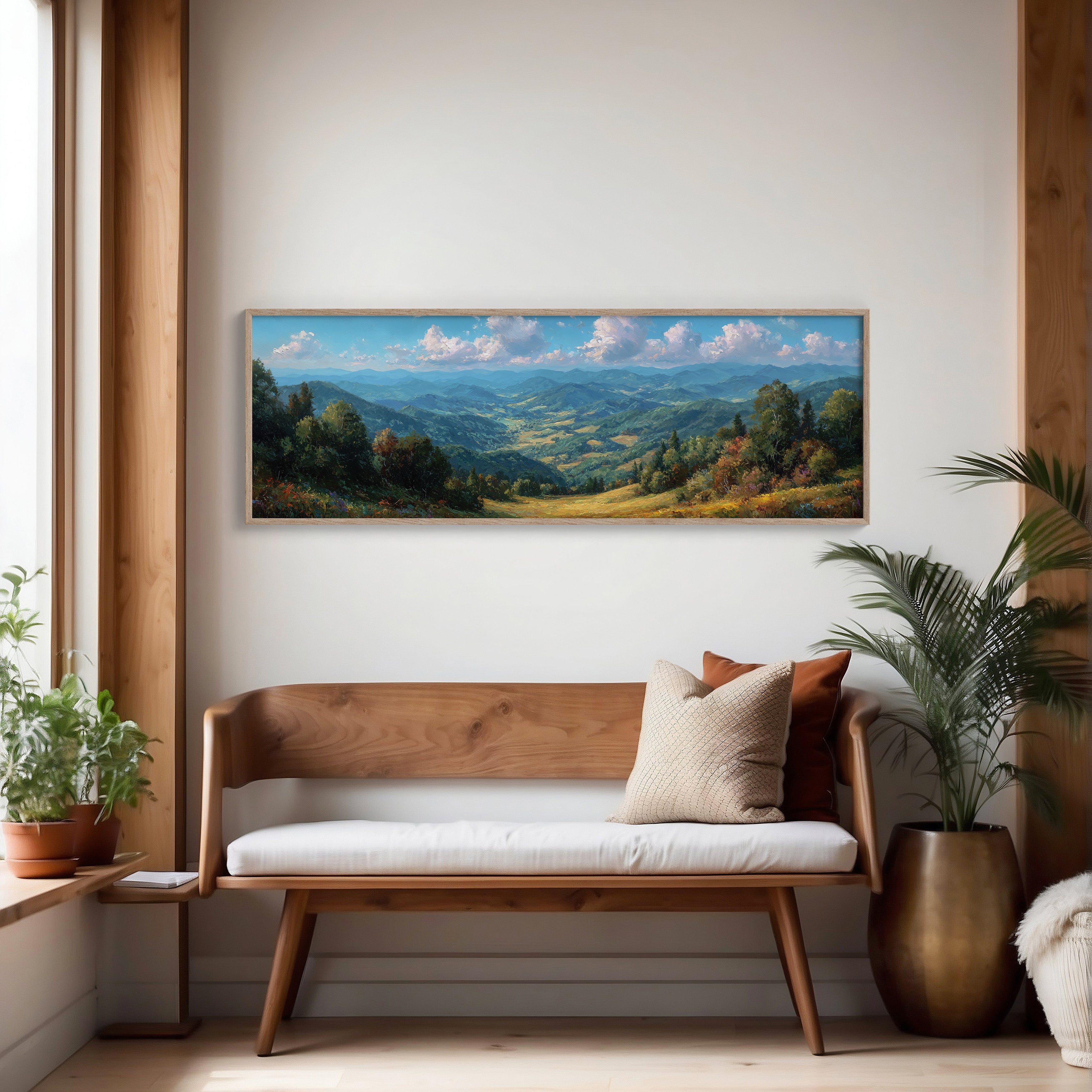 Sunlit Valley Beneath Endless Blue