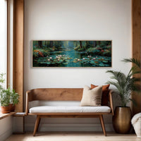 Water Lilies In Forest Stillness