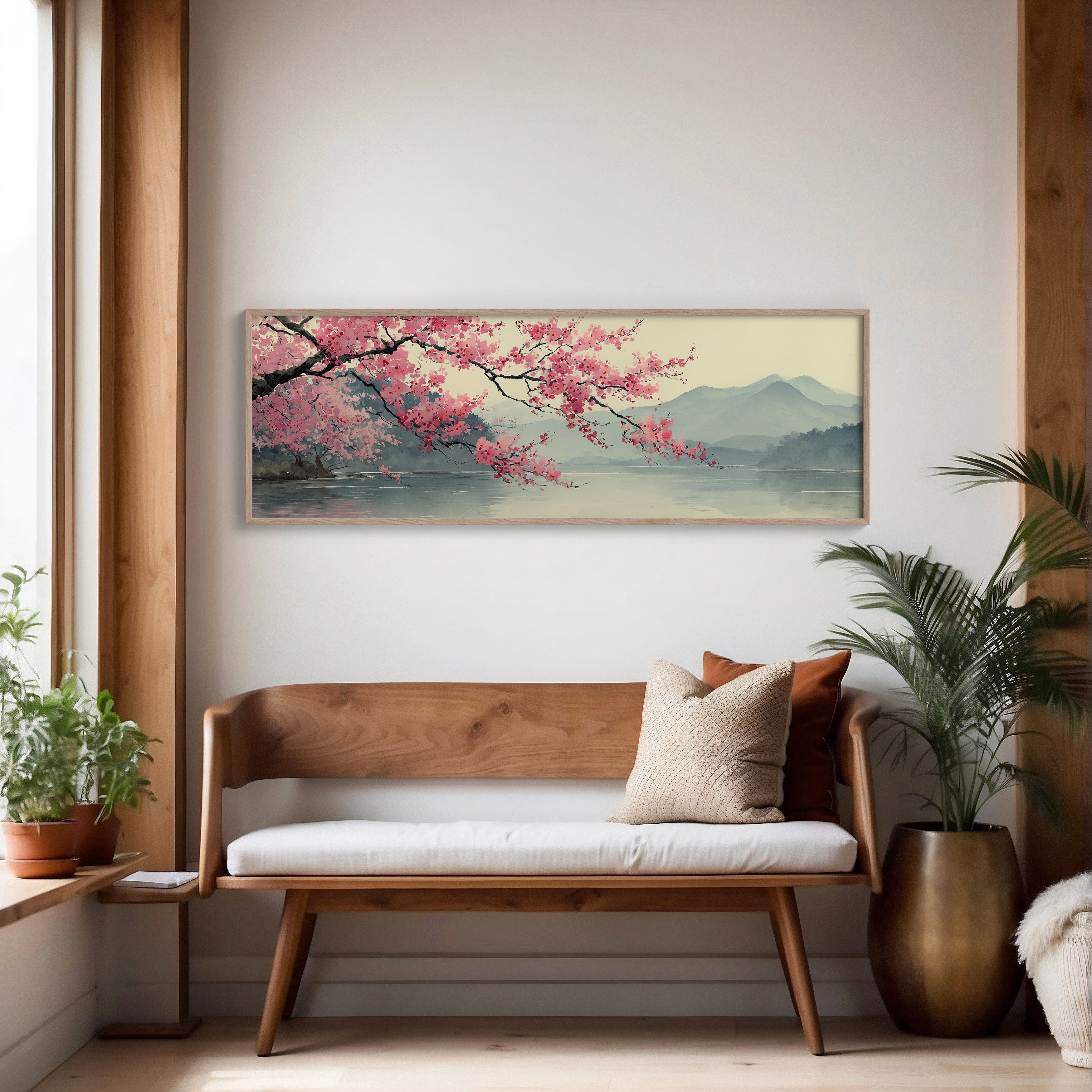 Cherry Blossoms Over Quiet Waters