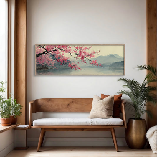 Cherry Blossoms Over Quiet Waters