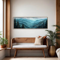 Blue Mountains In Morning Mist