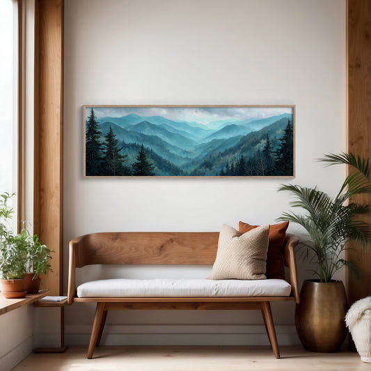 Blue Mountains In Morning Mist