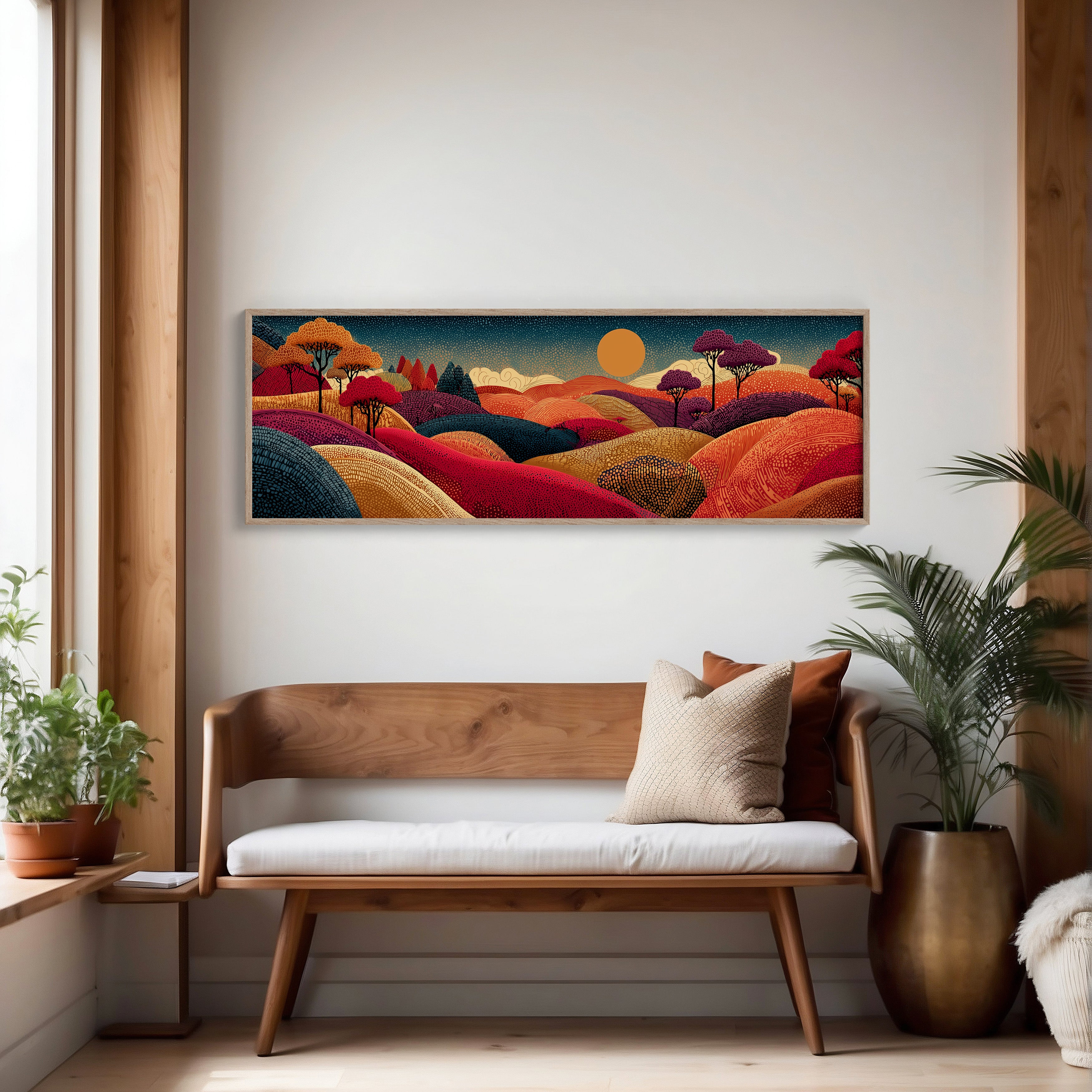 Sunlit Hills of Autumn Dreams
