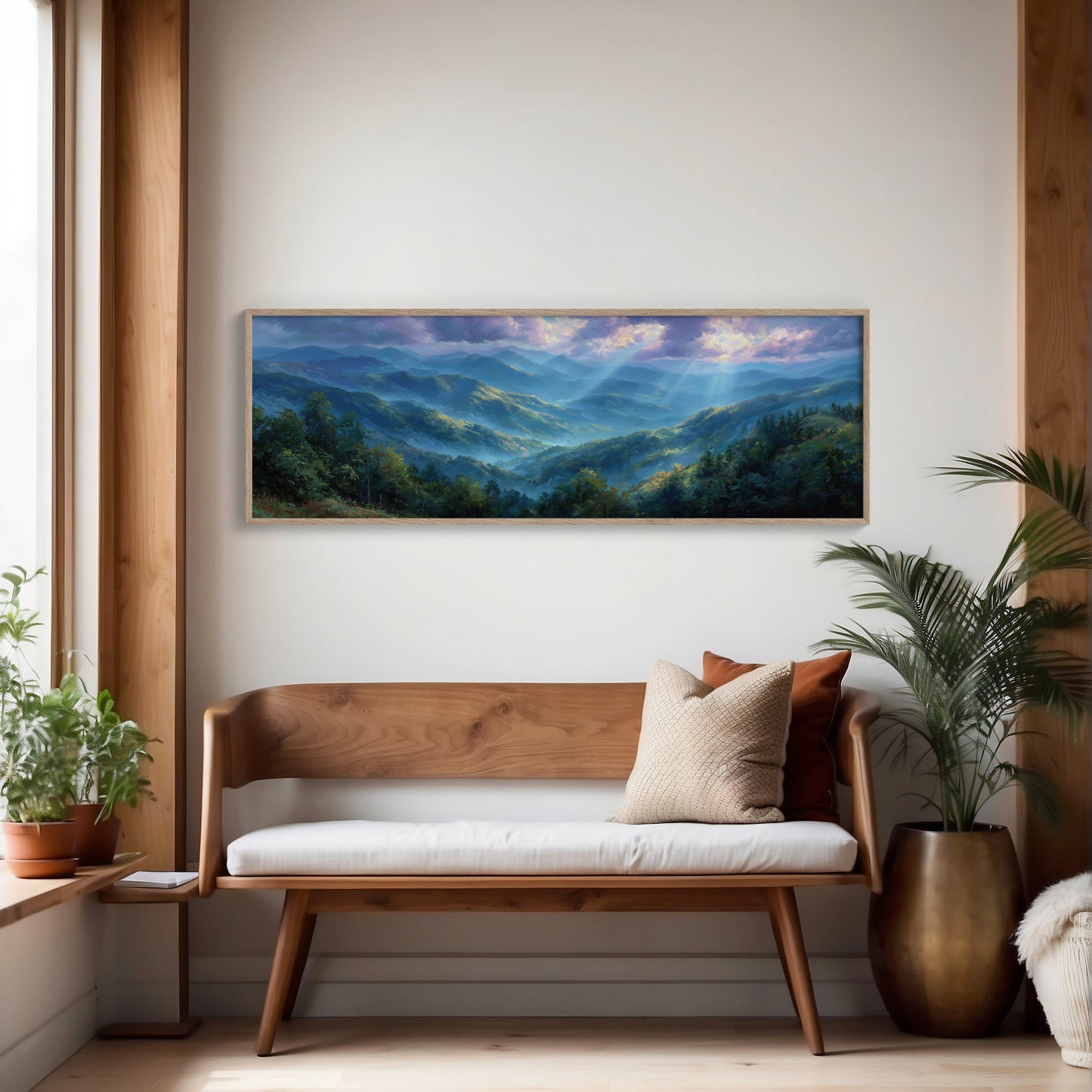 Blue Mountains Beneath Morning Light