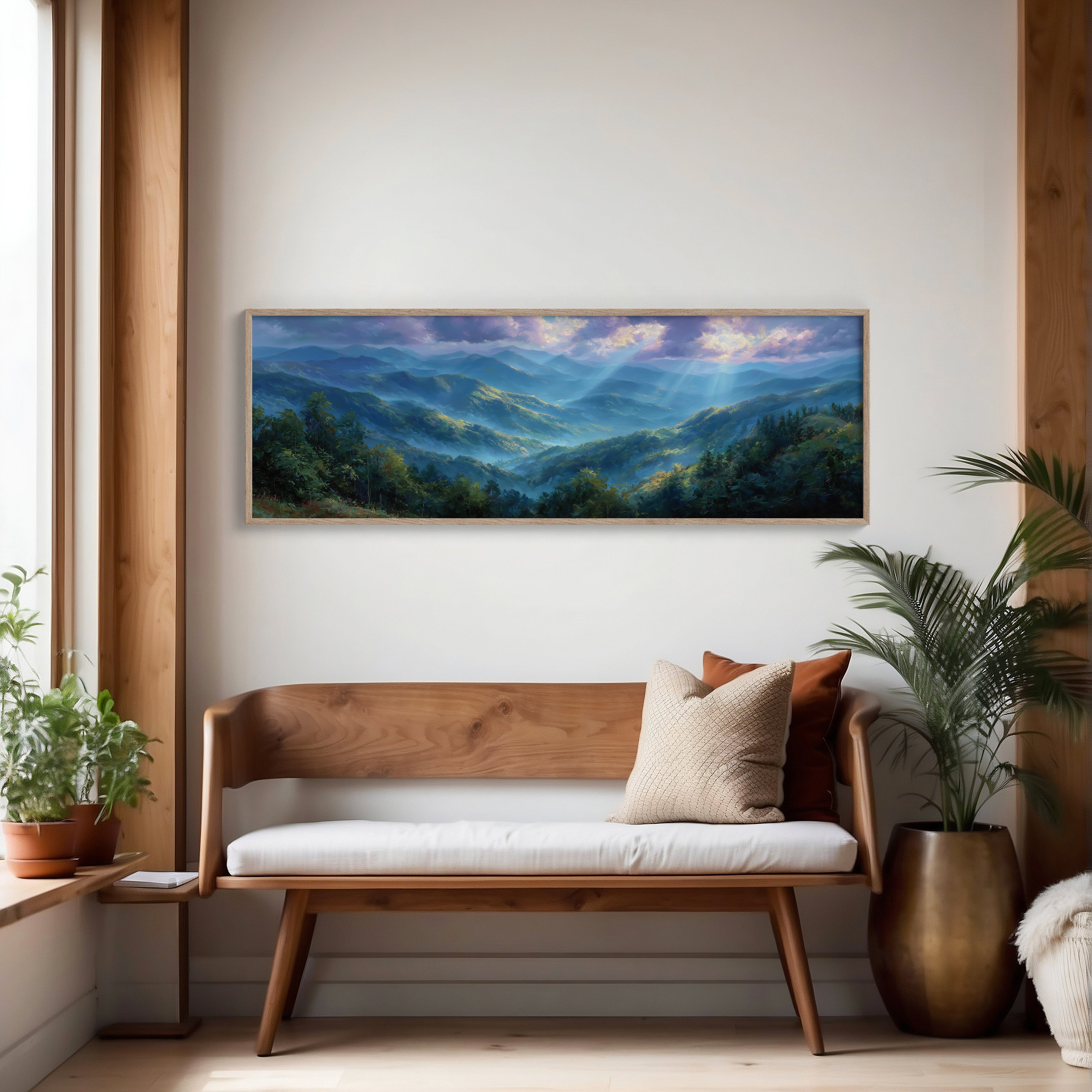Blue Mountains Beneath Morning Light