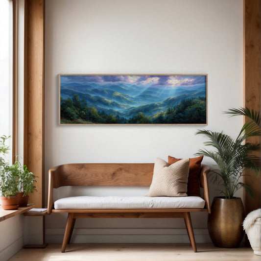 Blue Mountains Beneath Morning Light