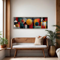Geometric Harmony In Bold Color
