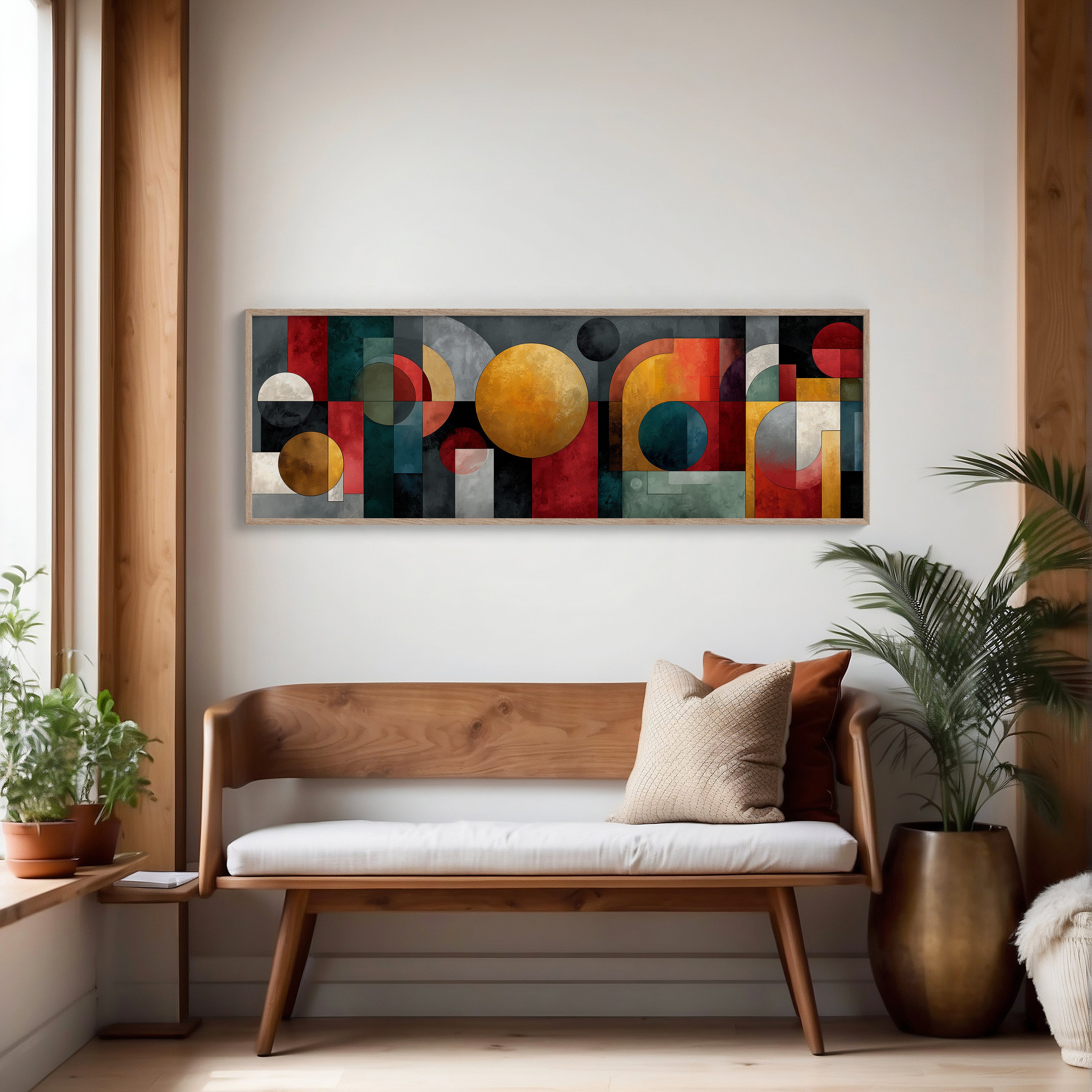 Geometric Harmony In Bold Color