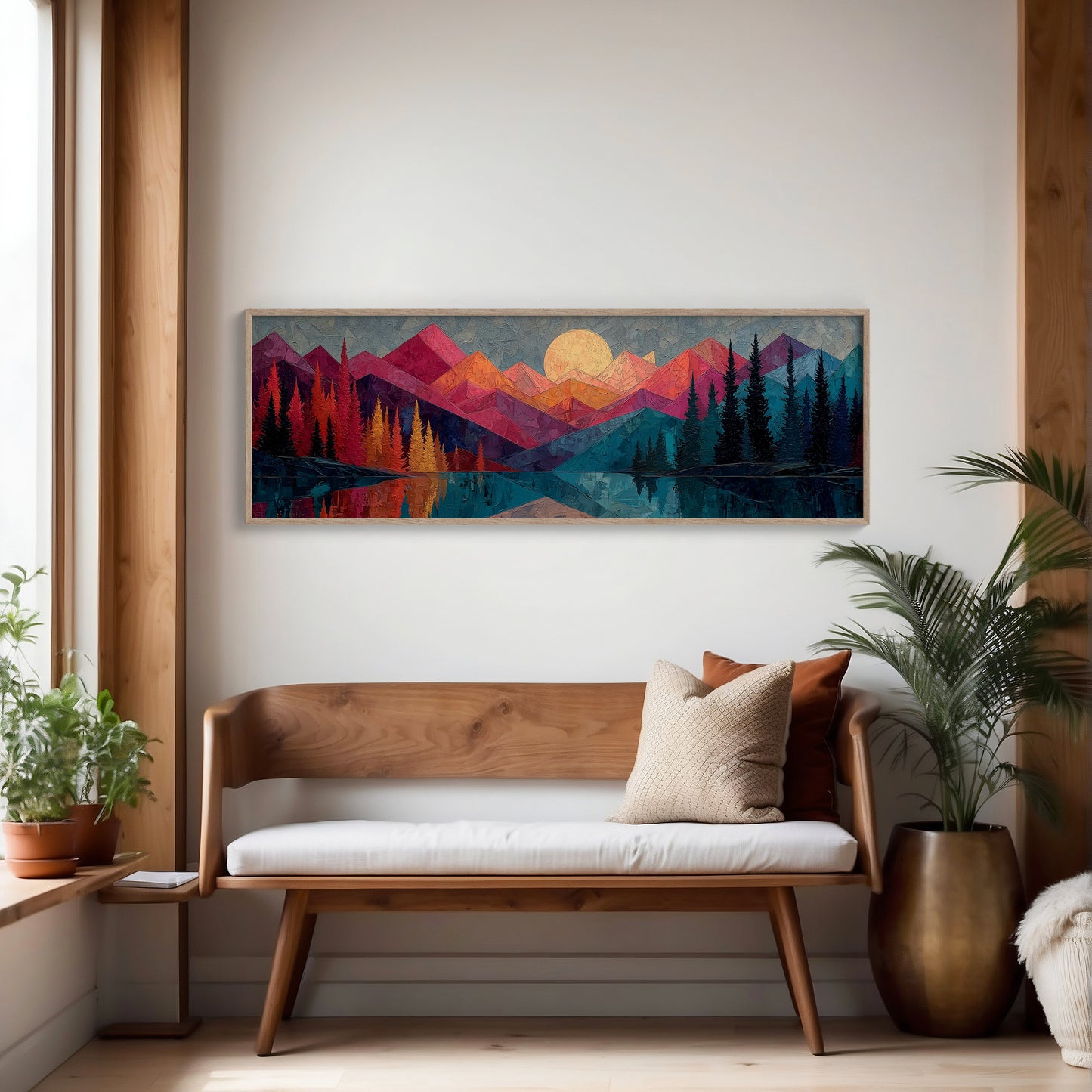 Moonrise Over Prism Peaks