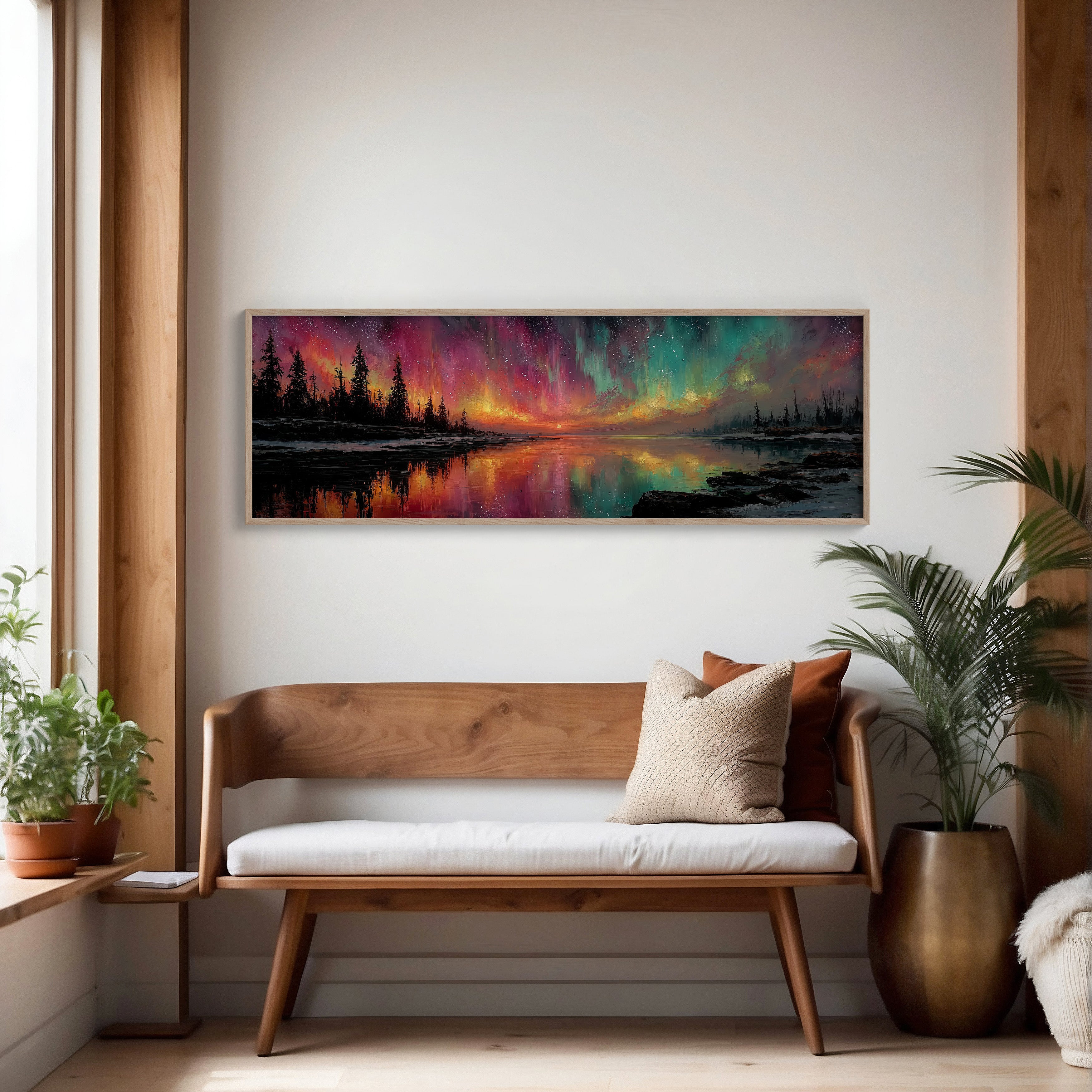 Northern Lights Over Still Waters