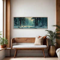 Snowy Forest Morning Light
