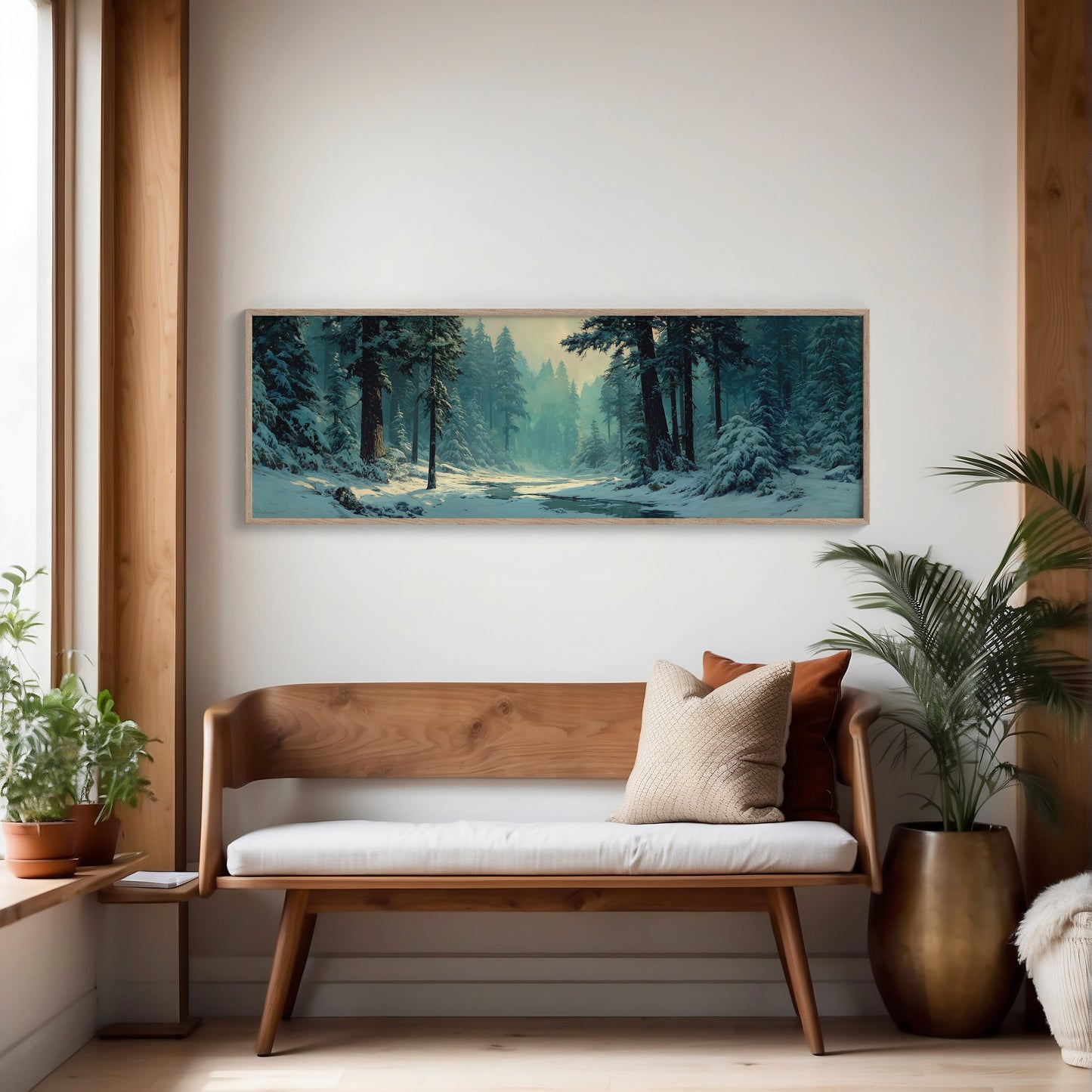 Snowy Forest Morning Light