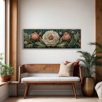 Vintage Peony Blooming Garden