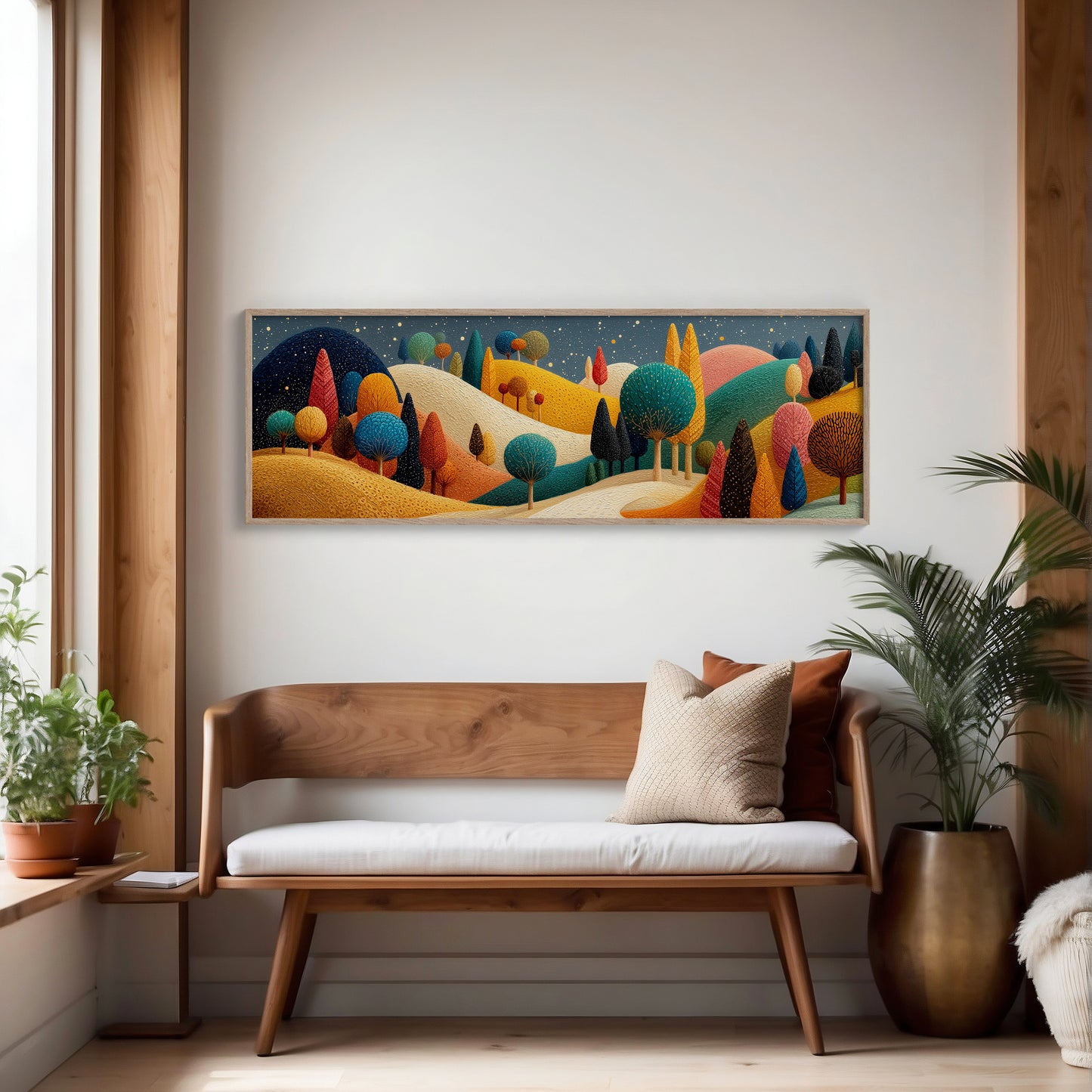 Whimsical Starlit Hills