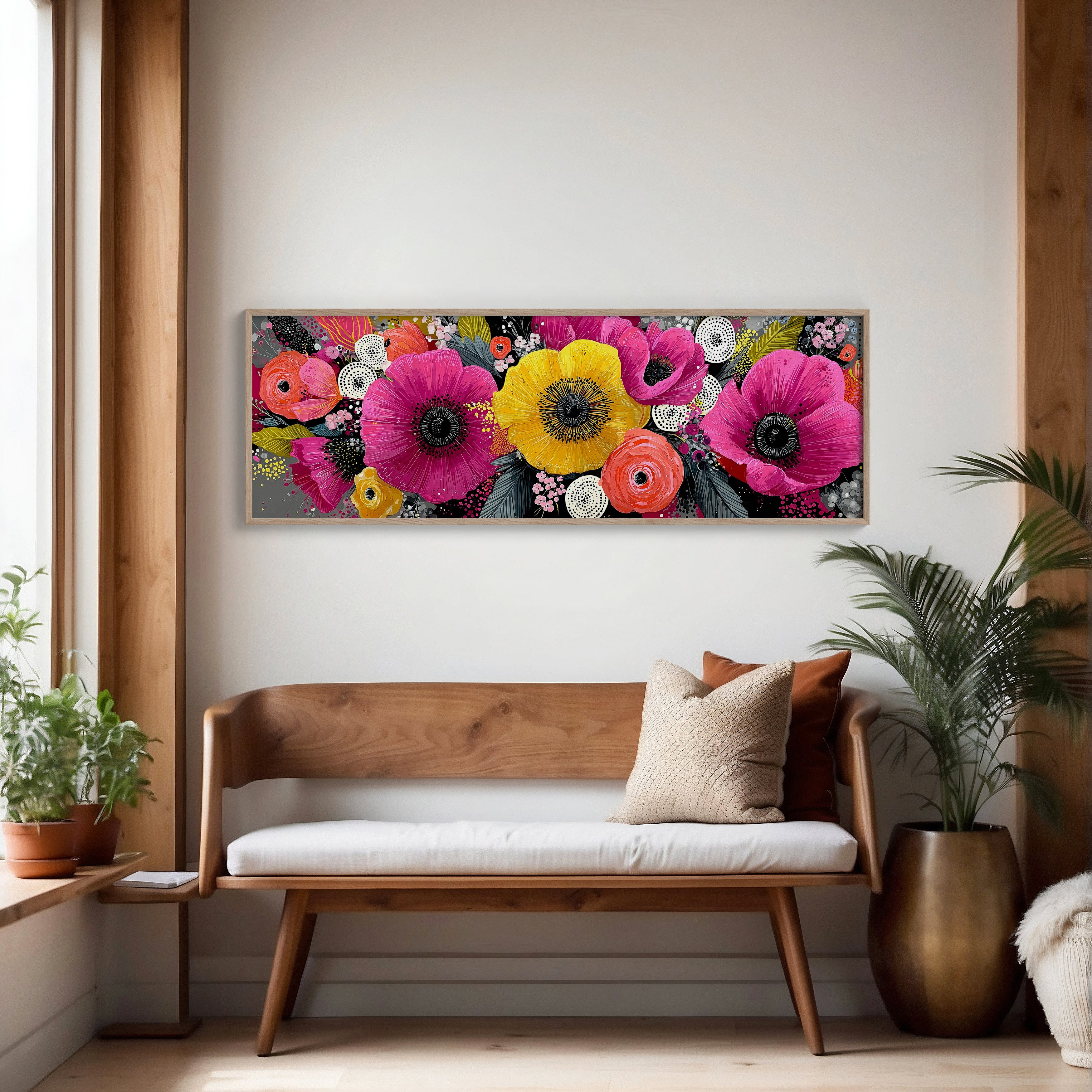 Vibrant Modern Floral Burst