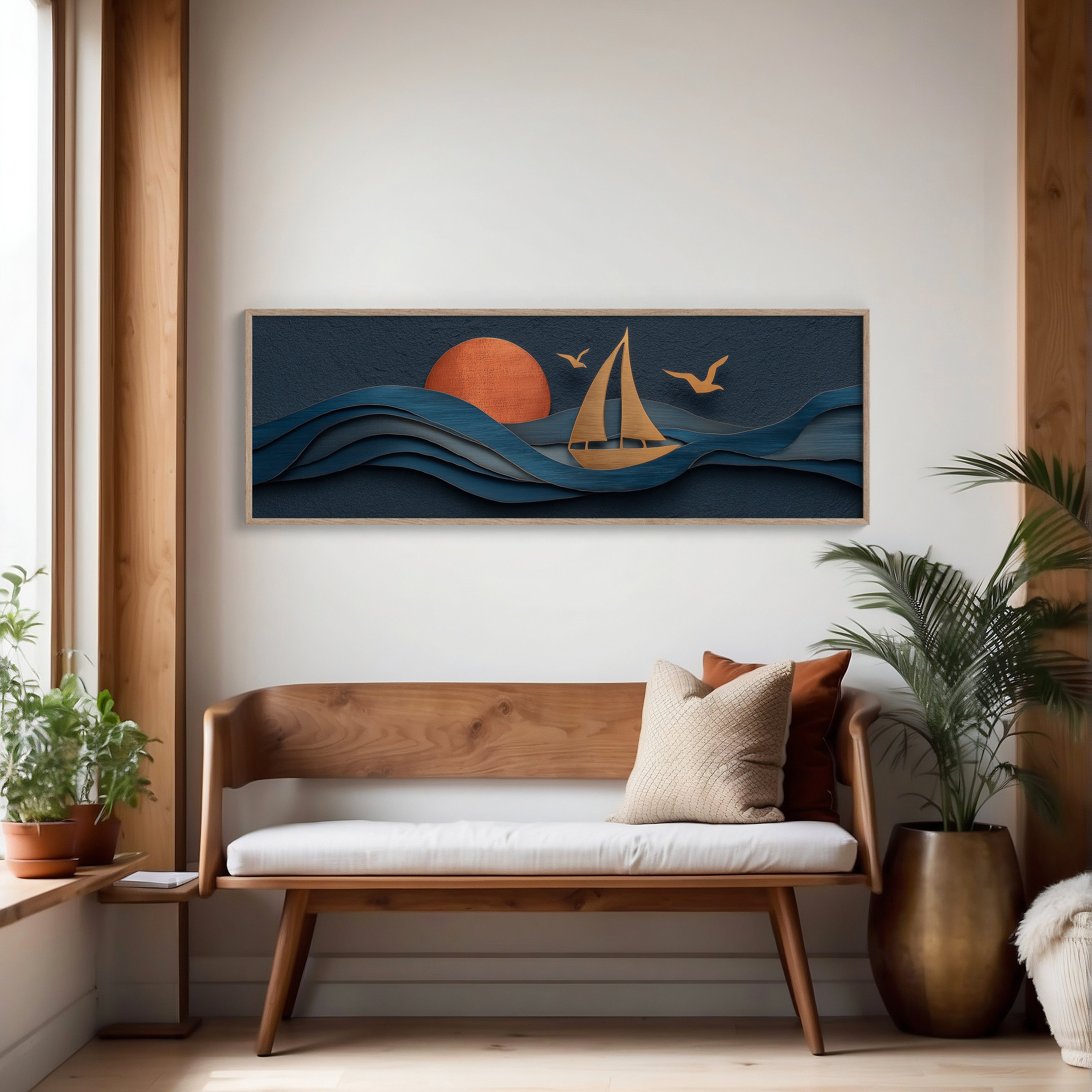 Sails Through Copper Sunset