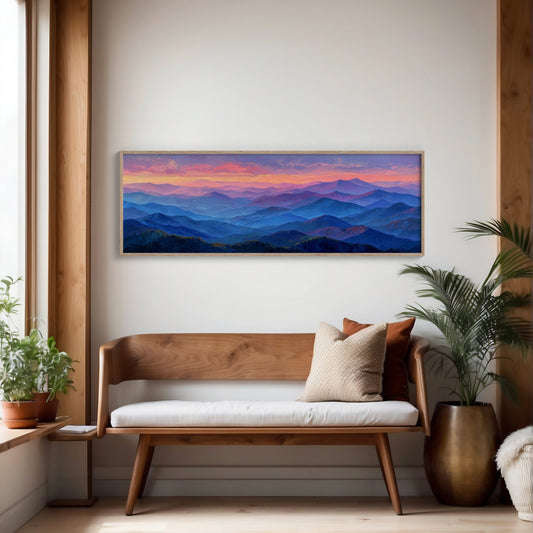 Pastel Mountains Drift at Dusk