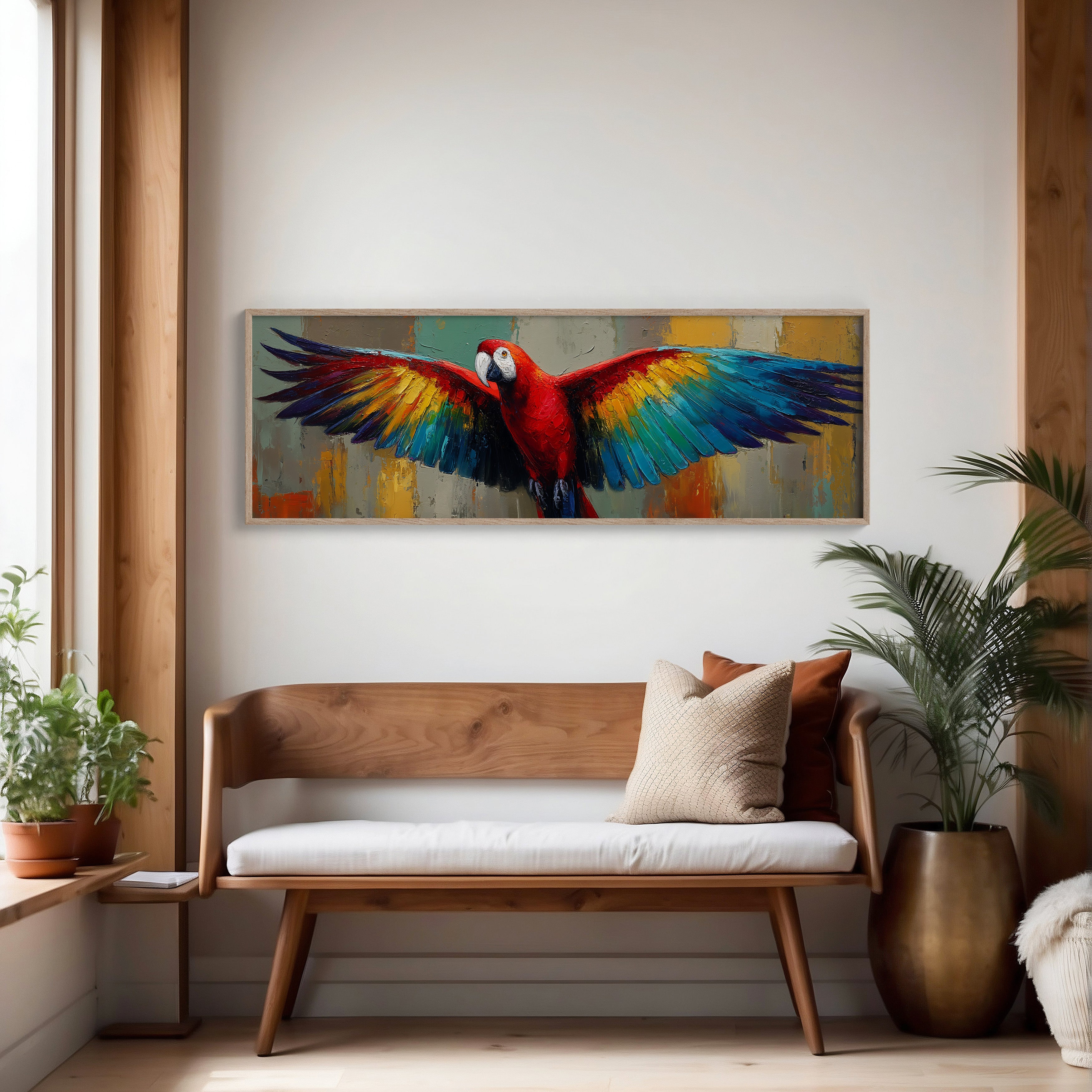 Parrot In Full Bloom