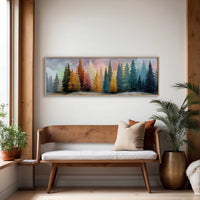 Winter Pines in Painted Light