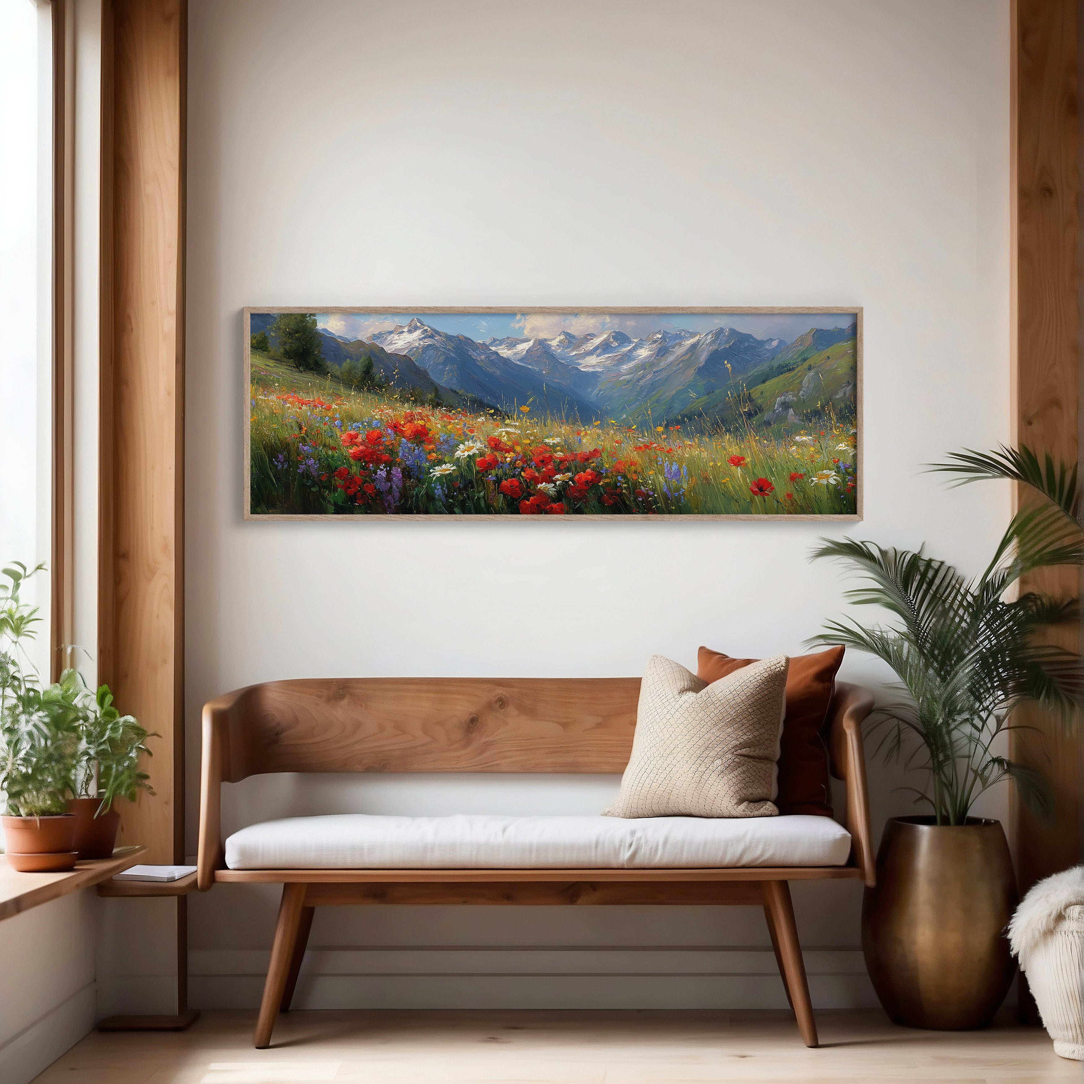 Wildflowers Beneath the Peaks