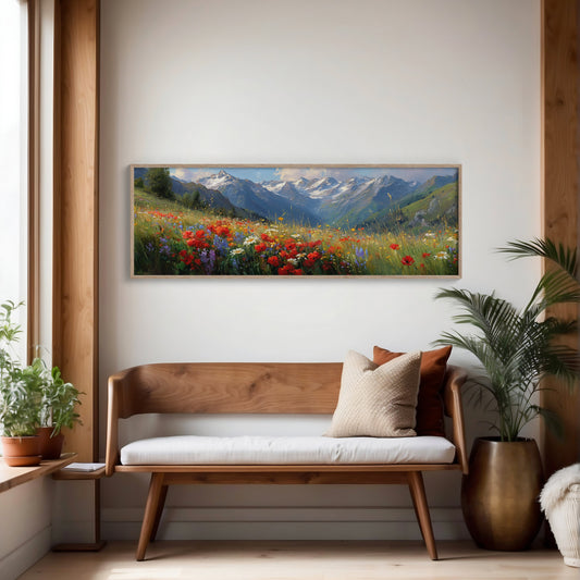 Wildflowers Beneath the Peaks