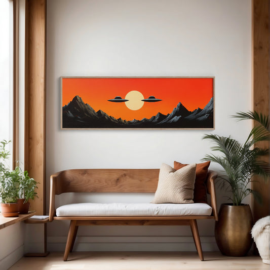Visitors in the Red Sky