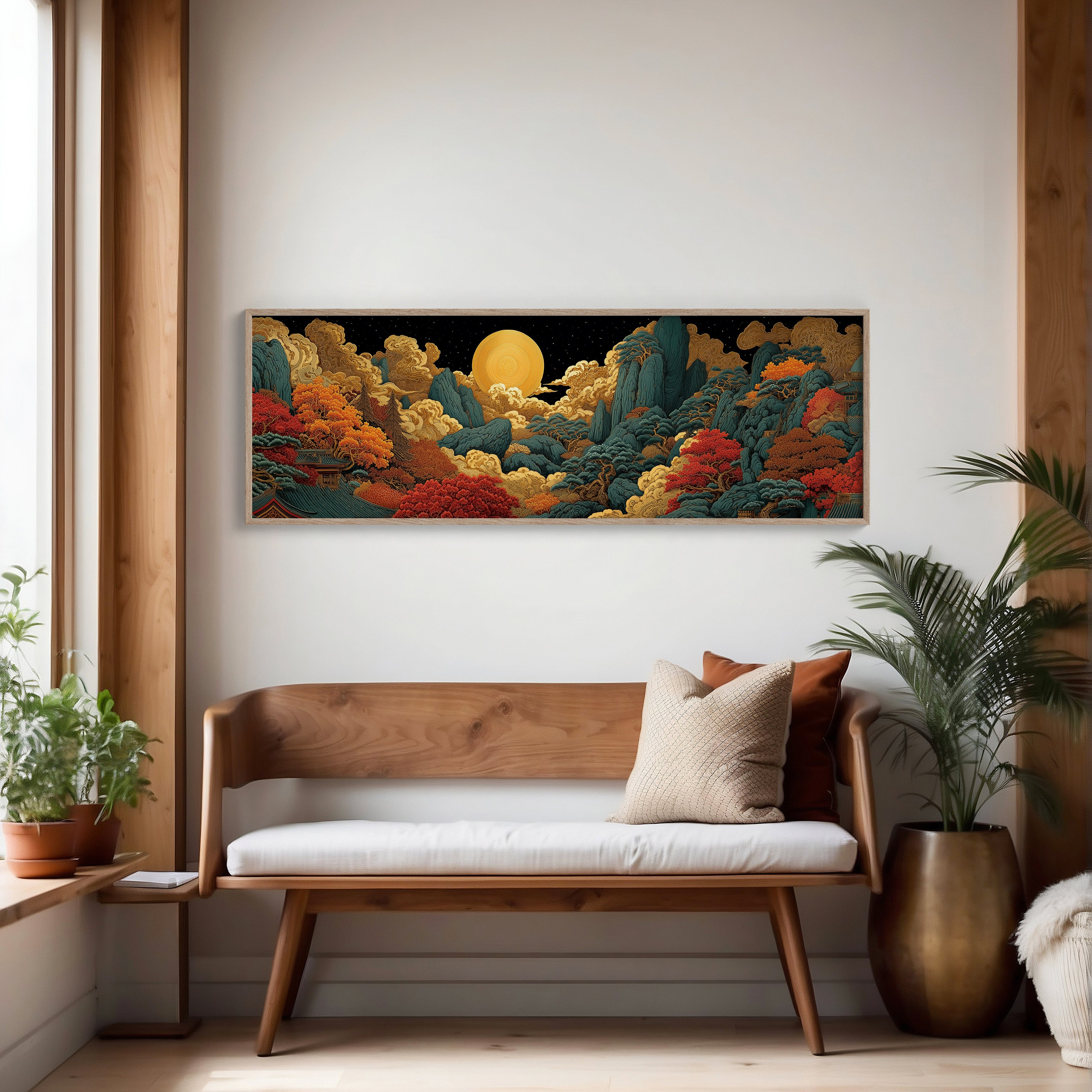 Moonrise Over the Painted Peaks