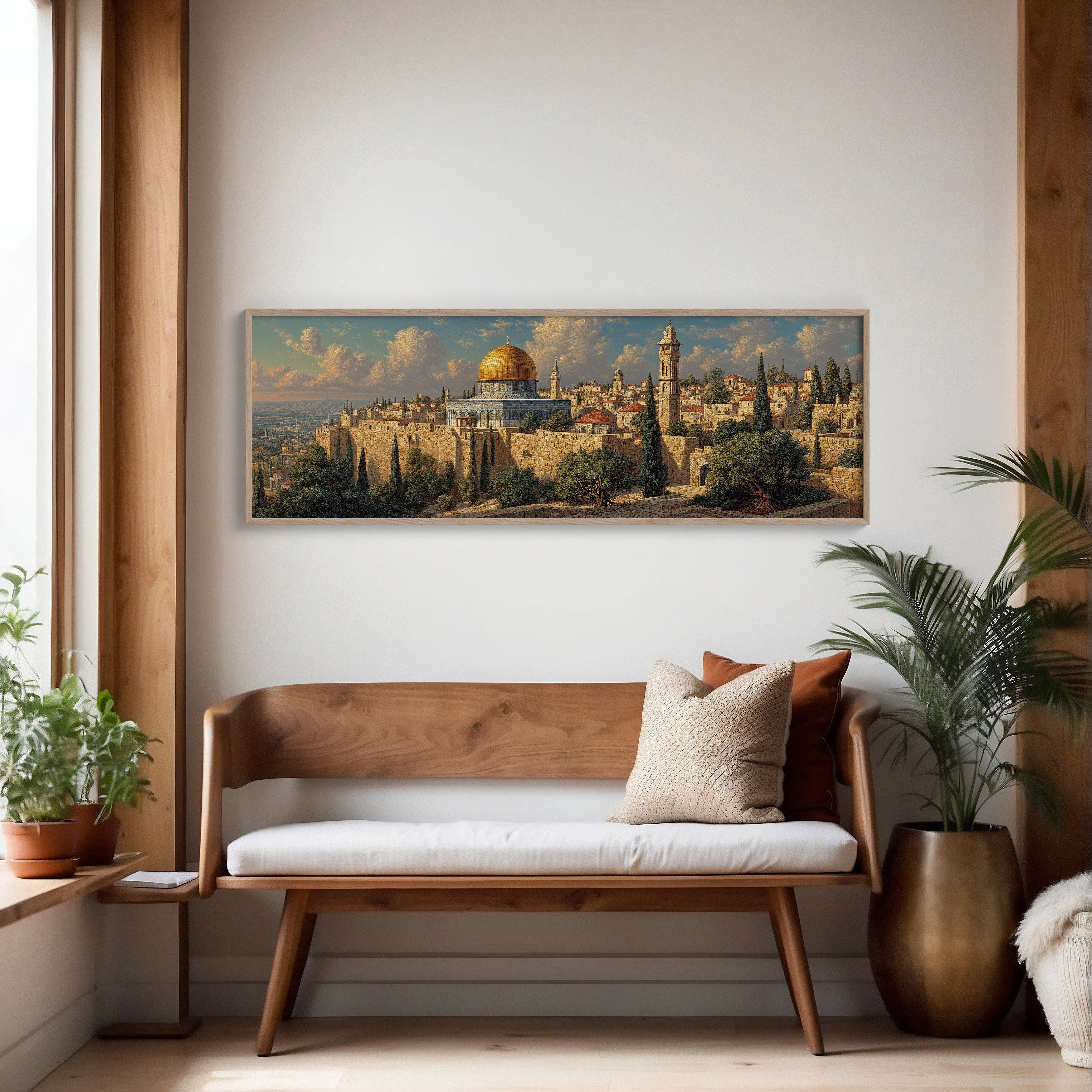 Golden Dome Above the Ancient Walls