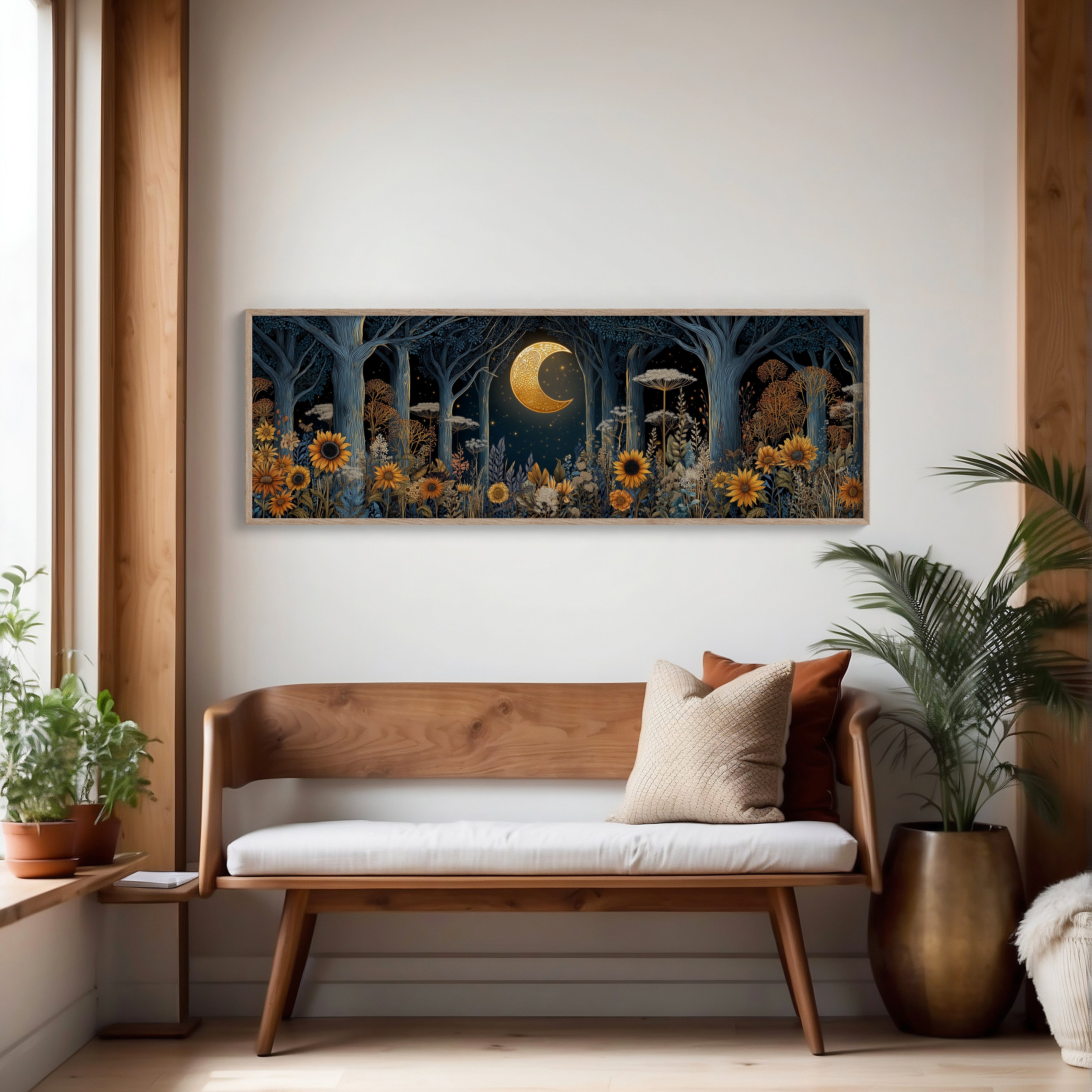 Moonlit Garden of Gold