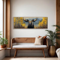 Moose Among the Golden Aspens