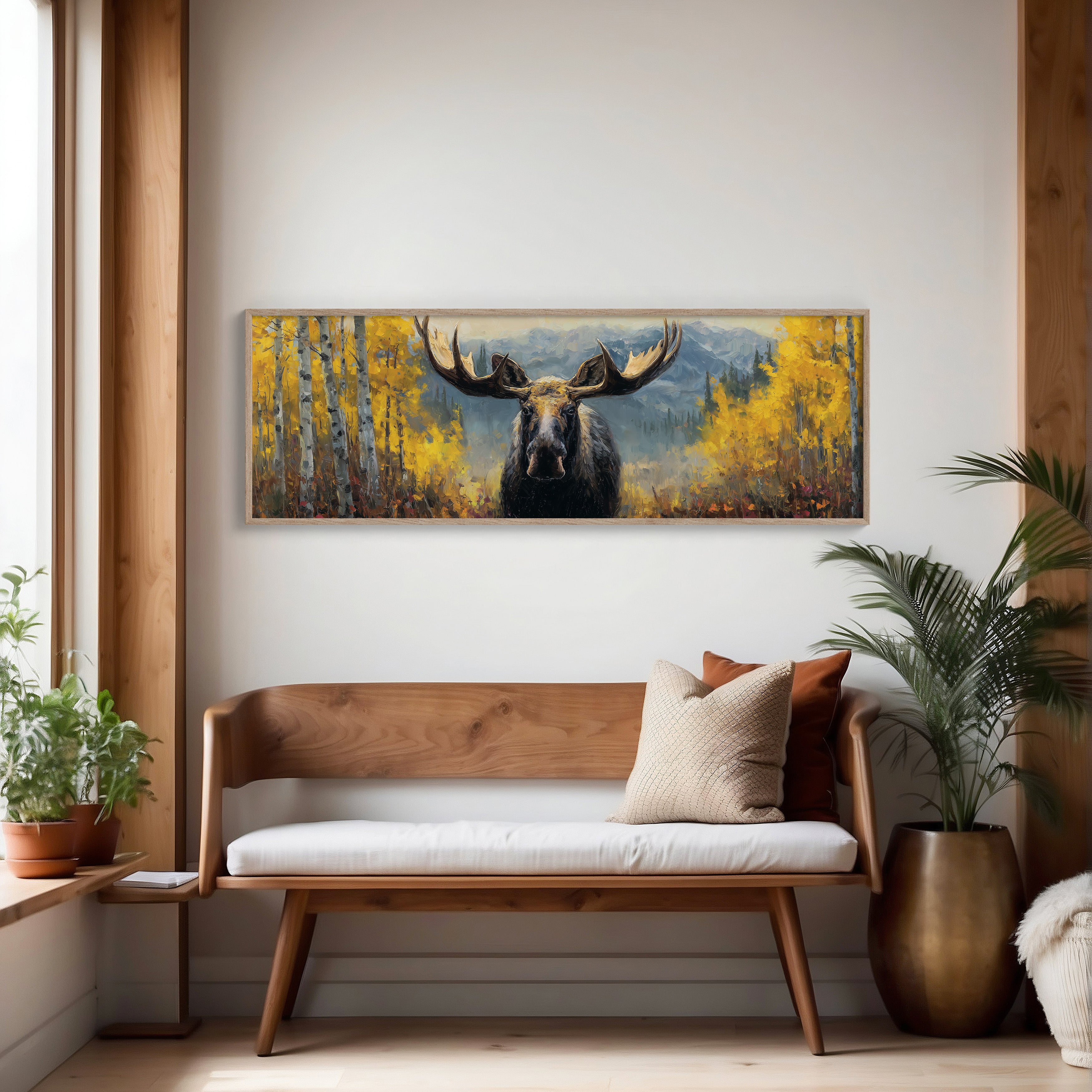 Moose Among the Golden Aspens