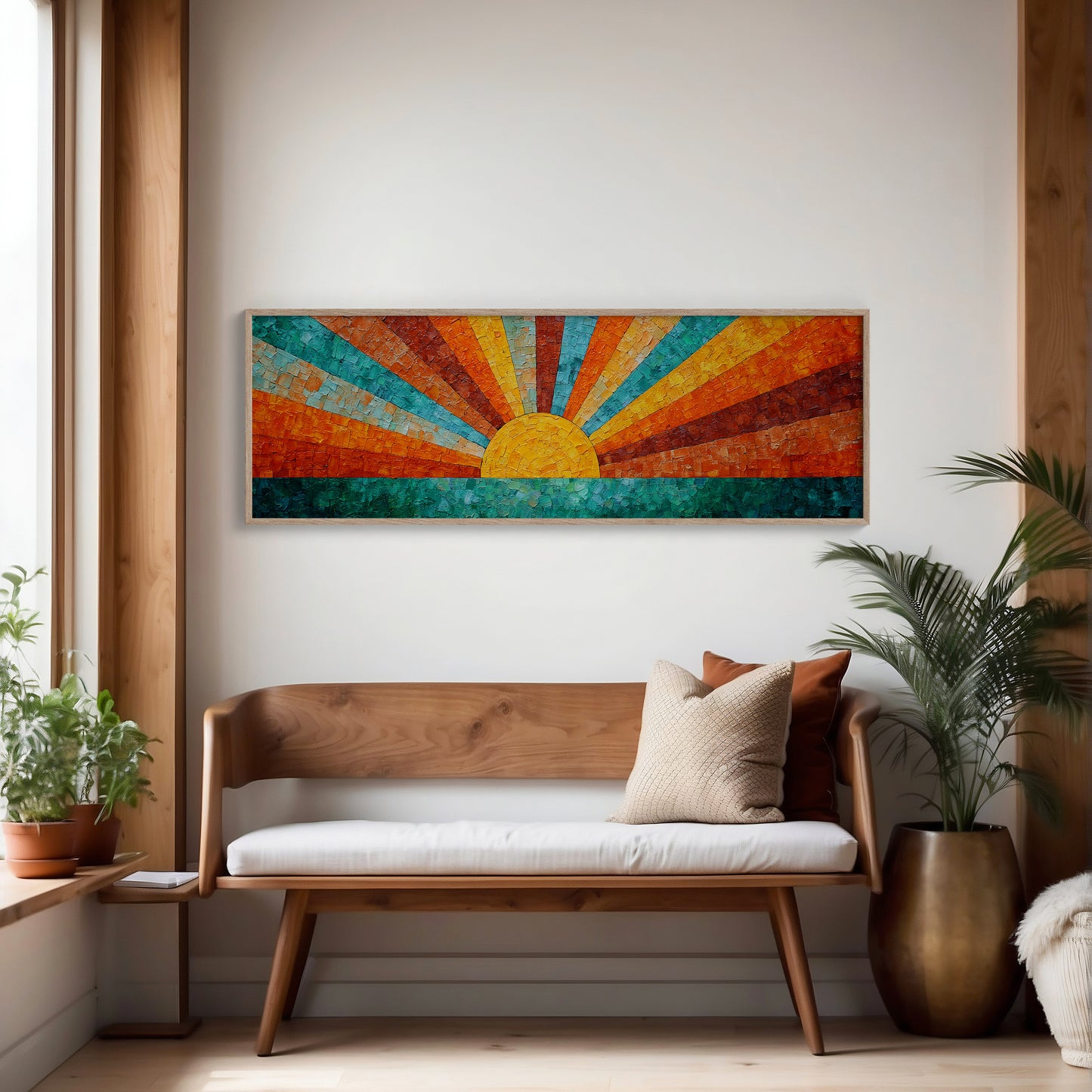Sunburst Over Turquoise Waters
