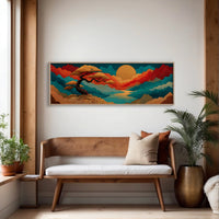 Golden Sun Over Painted Valleys