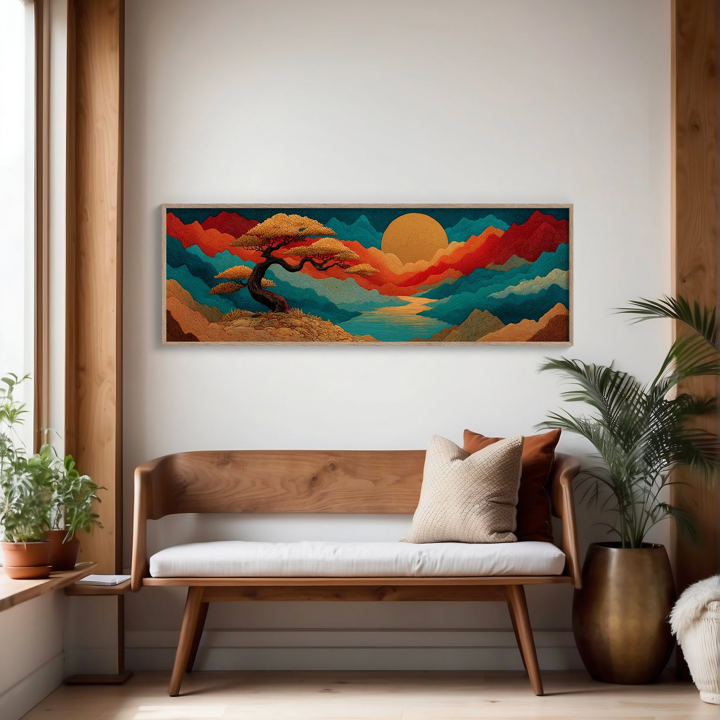 Golden Sun Over Painted Valleys