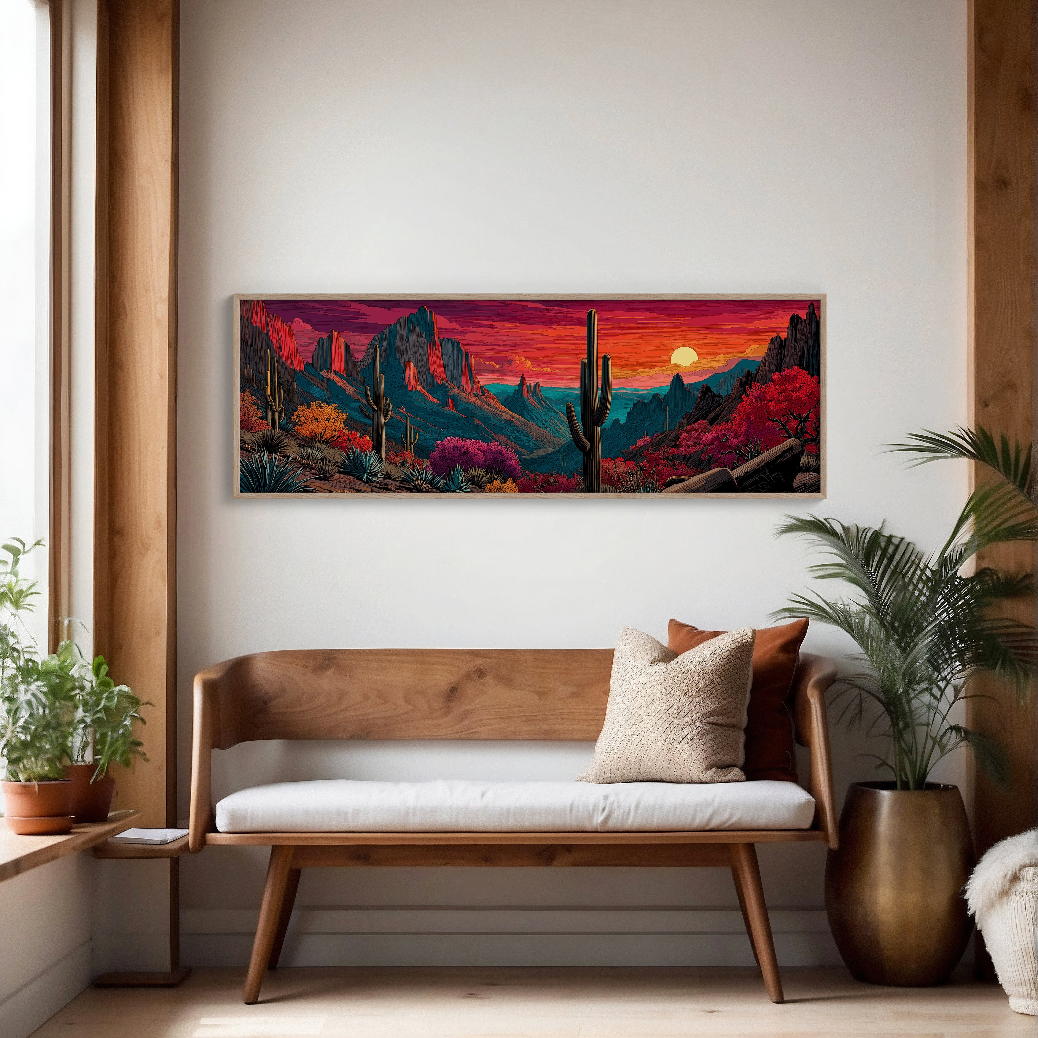 Desert Sunfall in Painted Canyons