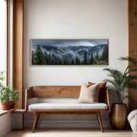Mist Rolling Through the Evergreen Hills