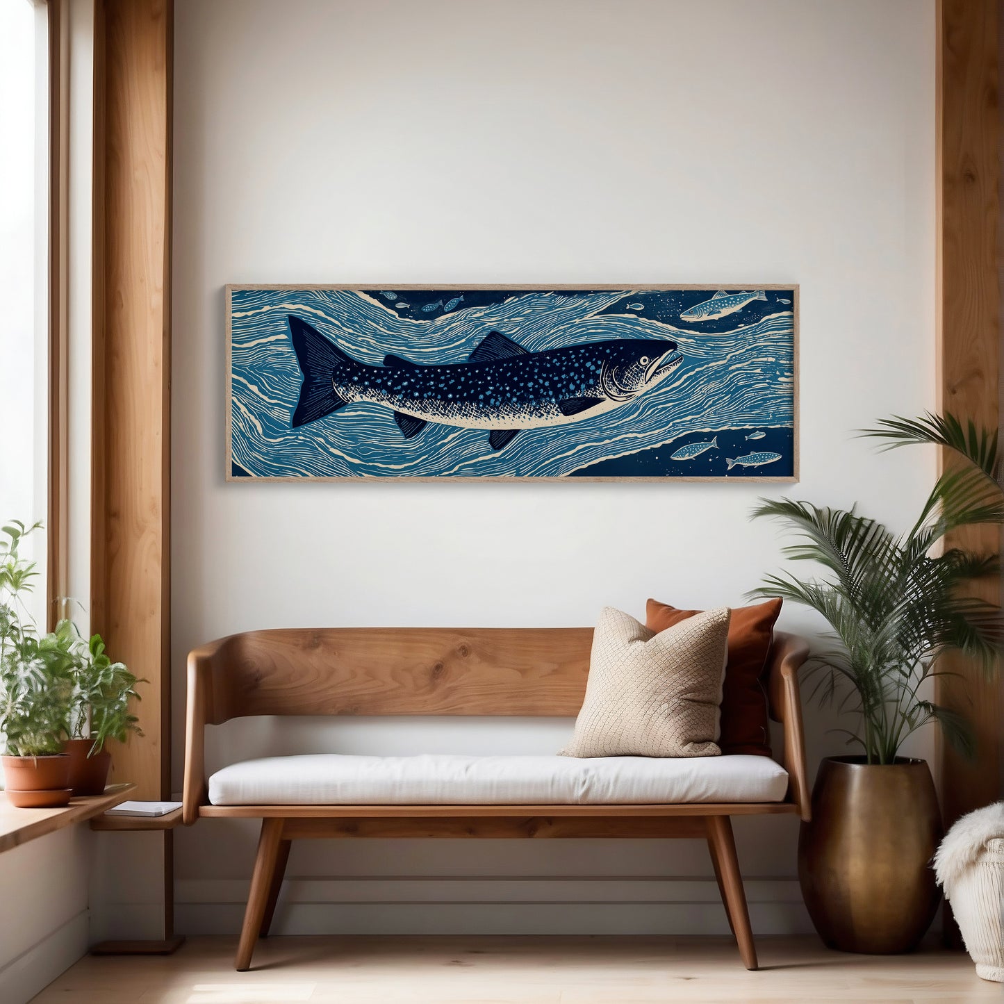 River Drift Beneath Blue Currents