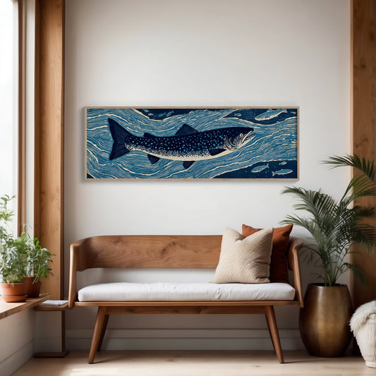 River Drift Beneath Blue Currents