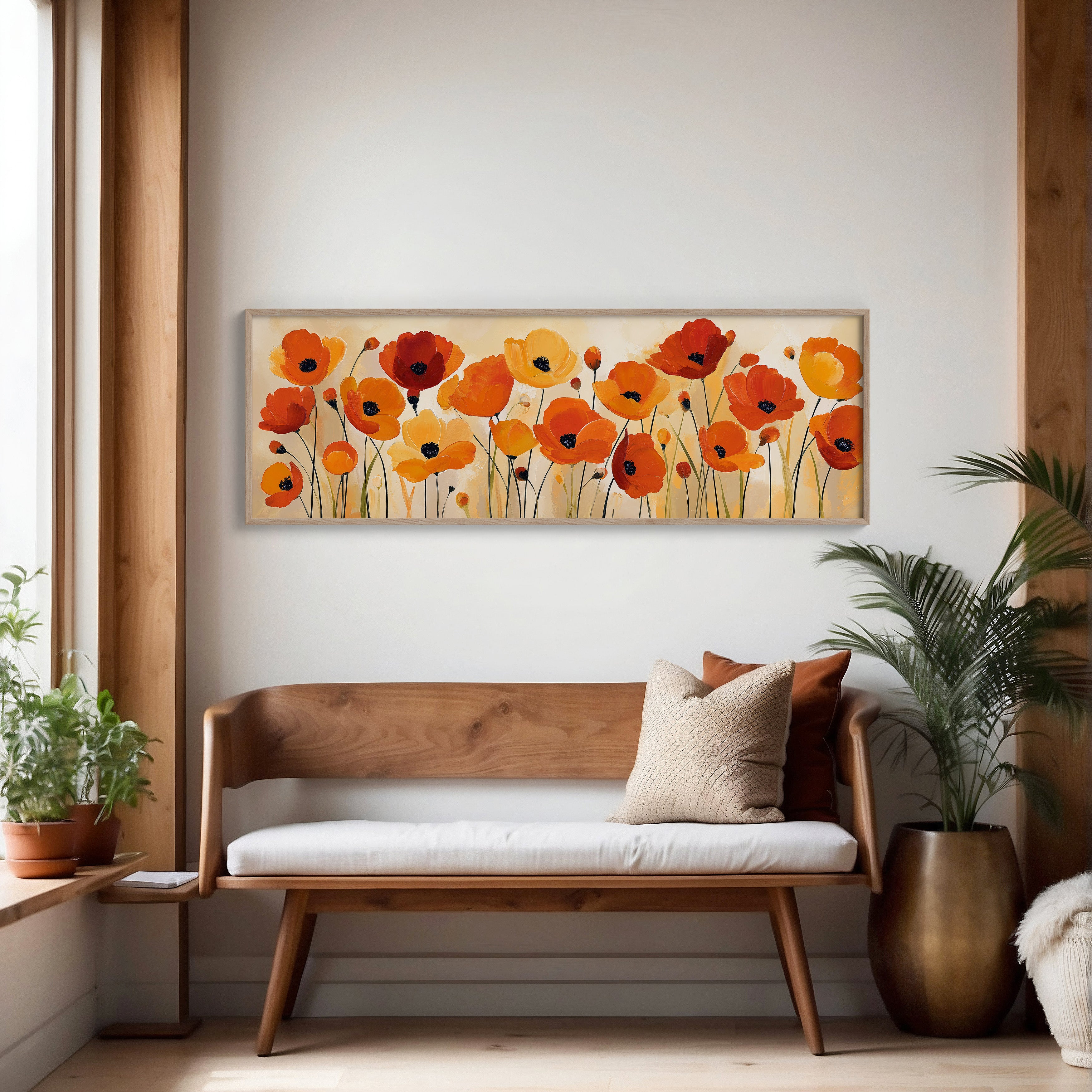 Poppies Dancing in Golden Light