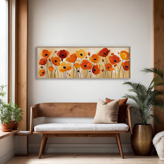 Poppies Dancing in Golden Light