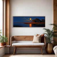 Moonrise Over the Quiet Marsh