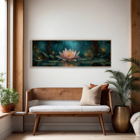 Enchanted Lotus Bloom by Firefly Light
