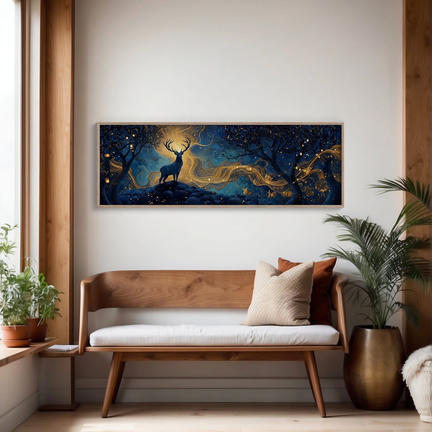 Stag Beneath the Golden Night