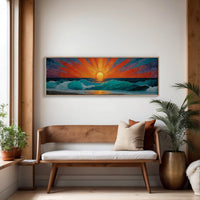 Sunrise Breaking Over Turquoise Waves