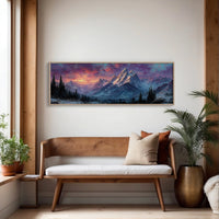 Dawn Fire on Winter Peaks