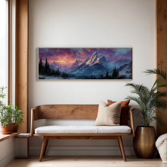 Dawn Fire on Winter Peaks